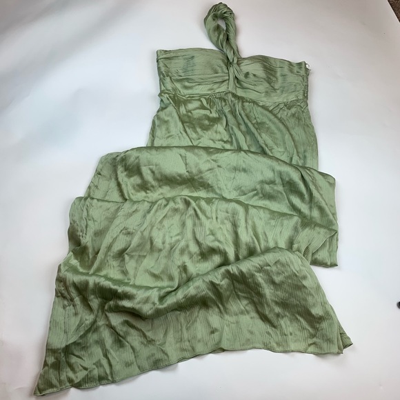 Banana Republic BR Monogram Green Silk Gown - Picture 3 of 6